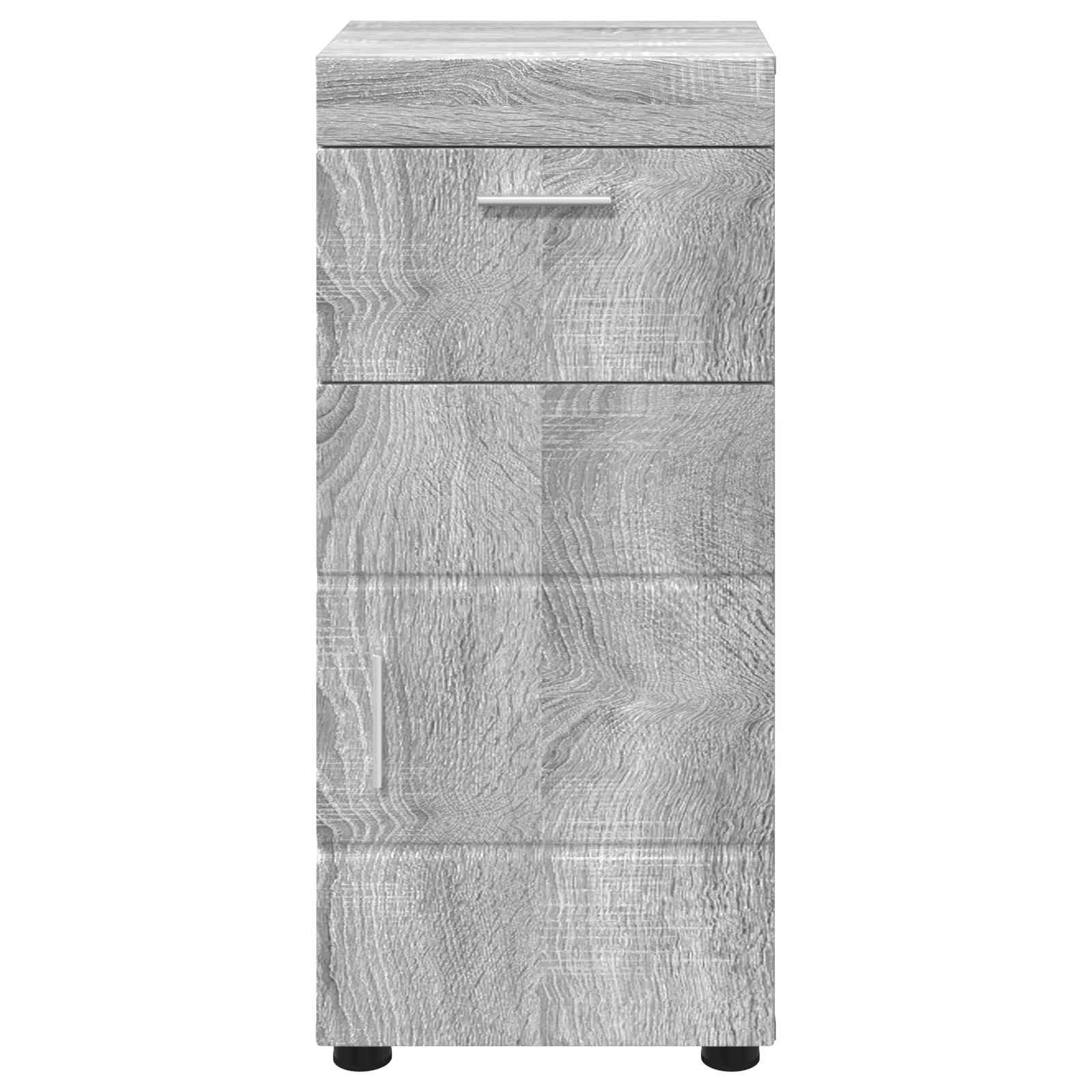 Badezimmerschrank-Set TULUM Graues Sonoma 37 x 31,5 x 82 cm