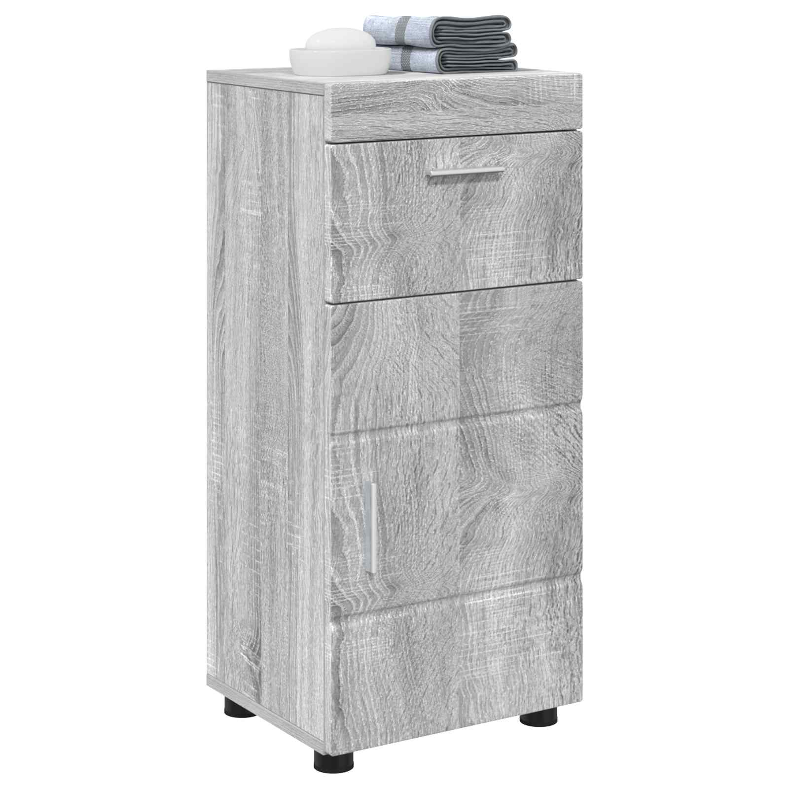 Badezimmerschrank-Set TULUM Graues Sonoma 37 x 31,5 x 82 cm
