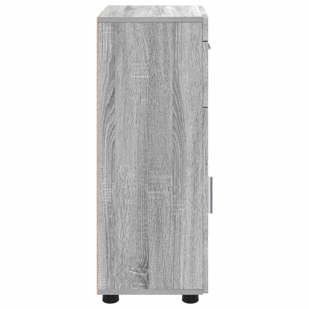 Badezimmerschrank-Set TULUM Graues Sonoma 37 x 31,5 x 82 cm