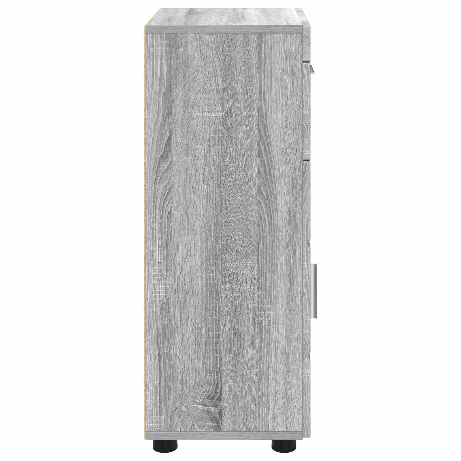 Badezimmerschrank-Set TULUM Graues Sonoma 37 x 31,5 x 82 cm