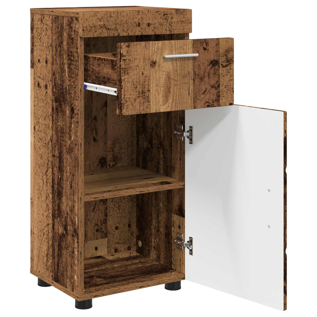 Badezimmerschrank-Set TULUM Altholz 37 x 31,5 x 82 cm