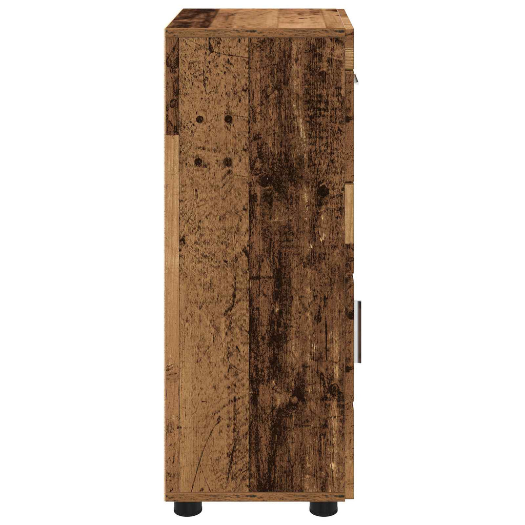 Badezimmerschrank-Set TULUM Altholz 37 x 31,5 x 82 cm