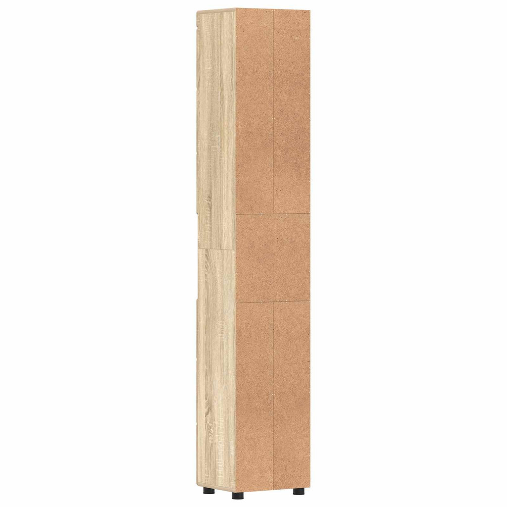 Badezimmerschrank-Set TULUM Sonoma-Eiche 37 x 31,5 x 203 cm