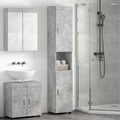 Badezimmerschrank-Set TULUM Beton Grau 37 x 31,5 x 203 cm