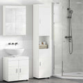 Badezimmerschrank-Set TULUM Hochglanz Weiß 37 x 31,5 x 203 cm