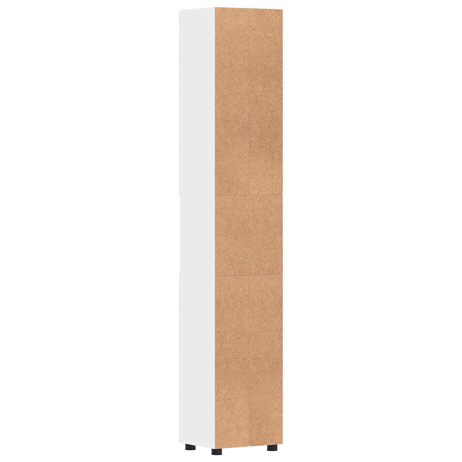 Badezimmerschrank-Set TULUM Hochglanz Weiß 37 x 31,5 x 203 cm