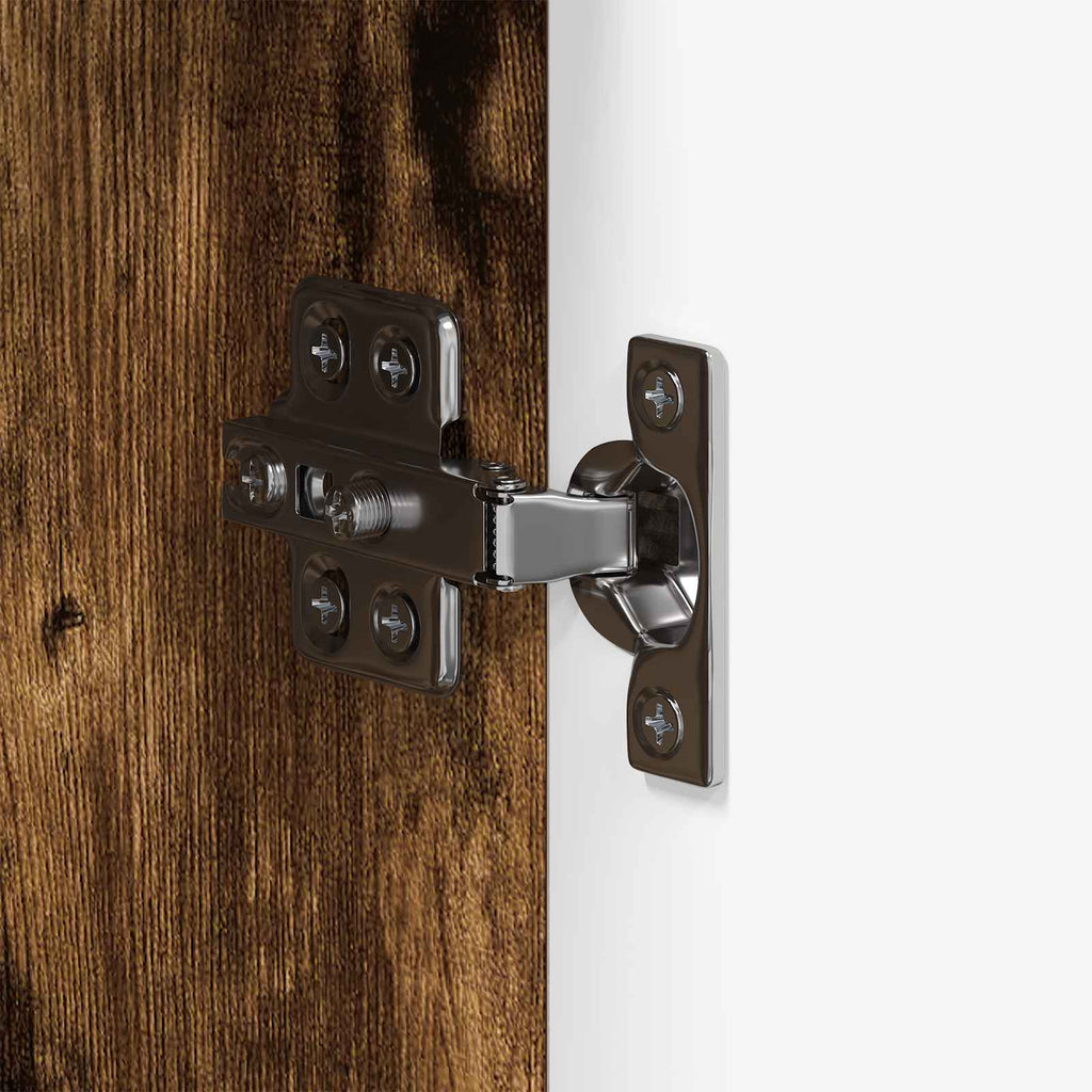 Badezimmerschrank-Set TULUM Geräucherte Eiche Holzwerkstoff