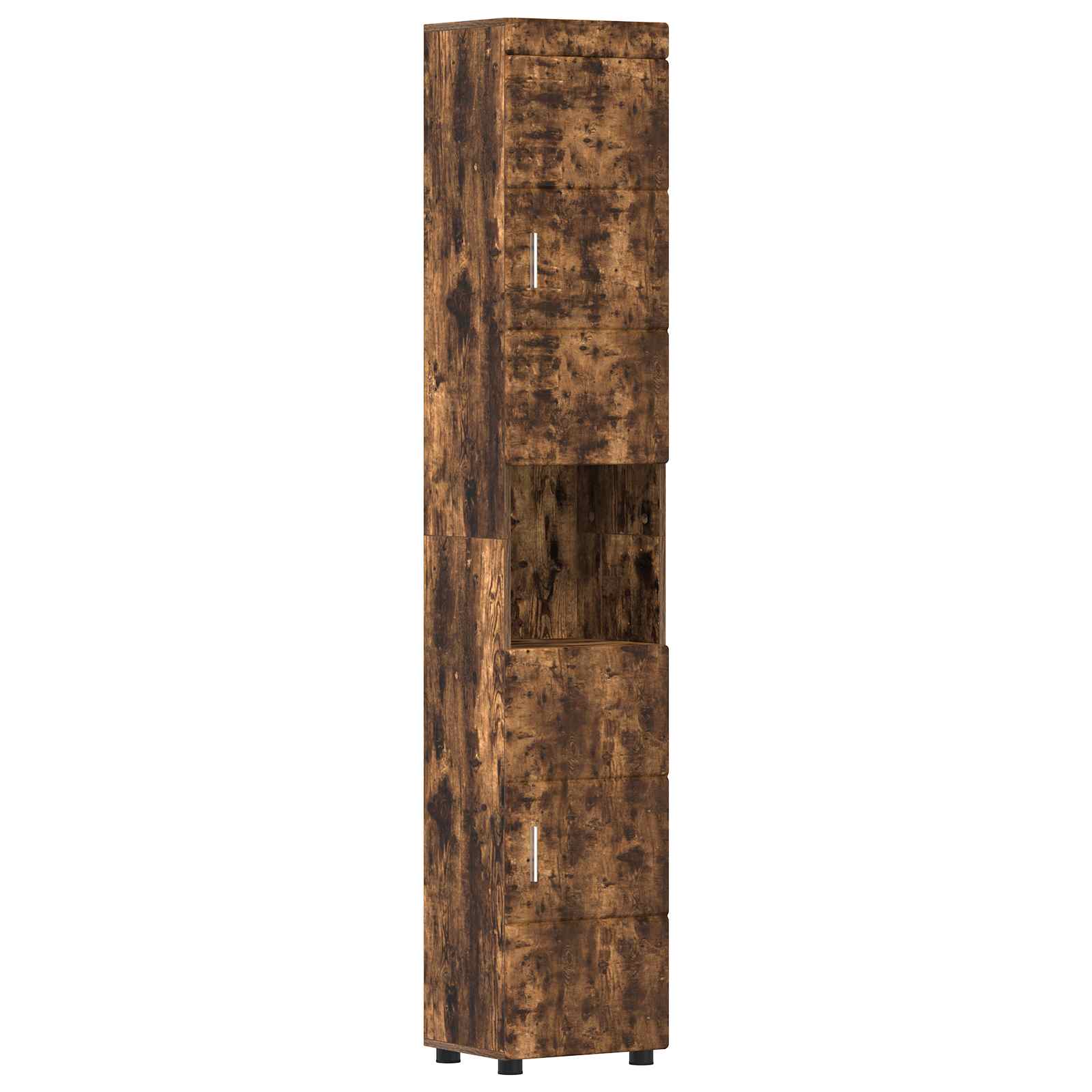 Badezimmerschrank-Set TULUM Geräucherte Eiche Holzwerkstoff