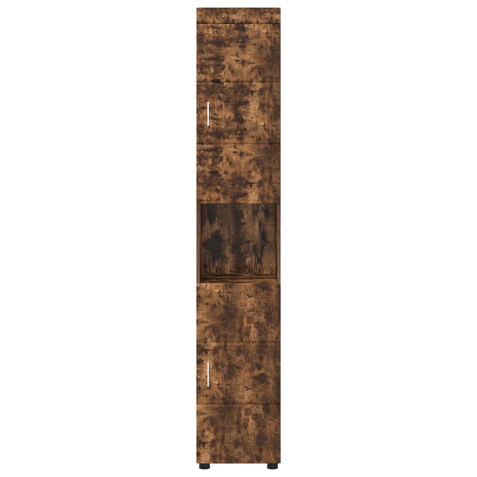 Badezimmerschrank-Set TULUM Geräucherte Eiche Holzwerkstoff