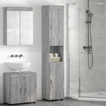 Badezimmerschrank-Set TULUM Graues Sonoma 37 x 31,5 x 203 cm