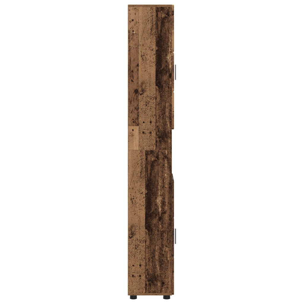 Badezimmerschrank-Set TULUM Altholz 37 x 31,5 x 203 cm