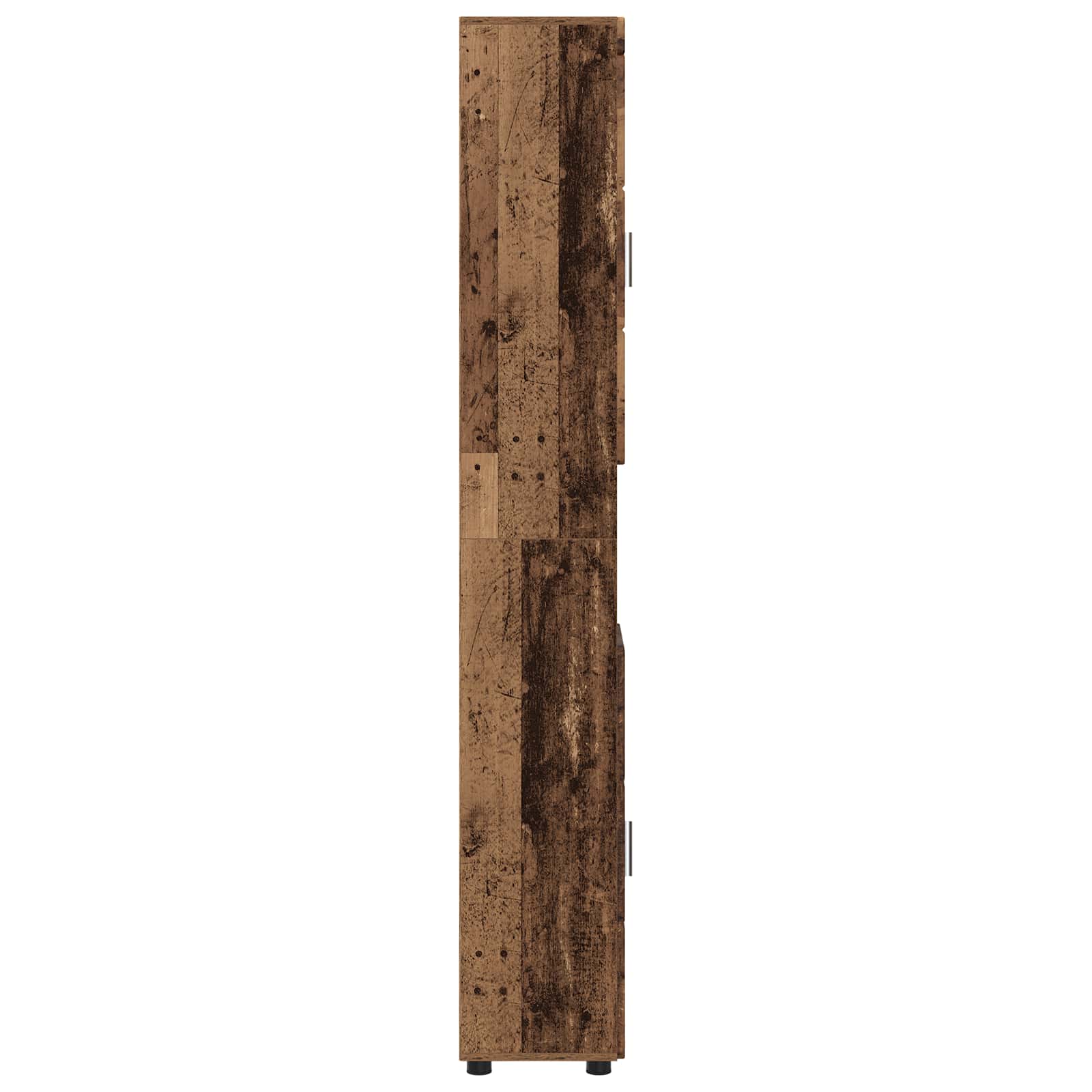 Badezimmerschrank-Set TULUM Altholz 37 x 31,5 x 203 cm