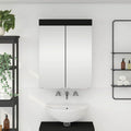 Badezimmerspiegelschrank TULUM Schwarz 60 x 16,5 x 78 cm