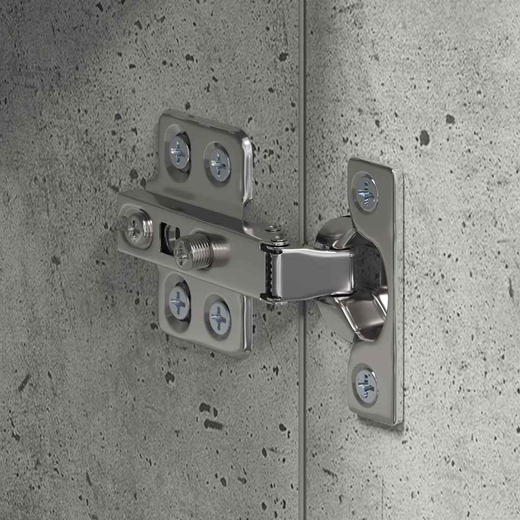 Badezimmerspiegelschrank TULUM Beton Grau 60 x 16,5 x 78 cm