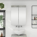 Badezimmerspiegelschrank TULUM Beton Grau 60 x 16,5 x 78 cm