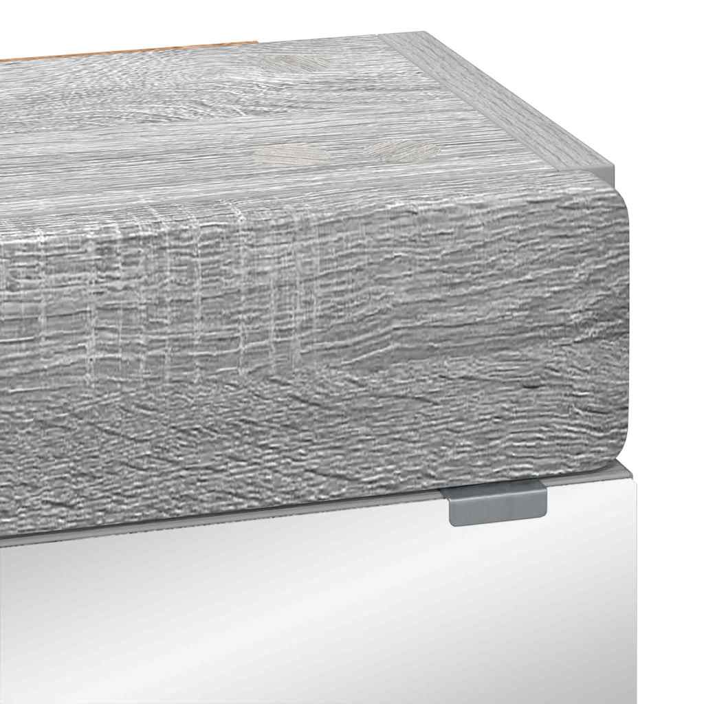 Badezimmerspiegelschrank TULUM Graues Sonoma 60 x 16,5 x 78 cm