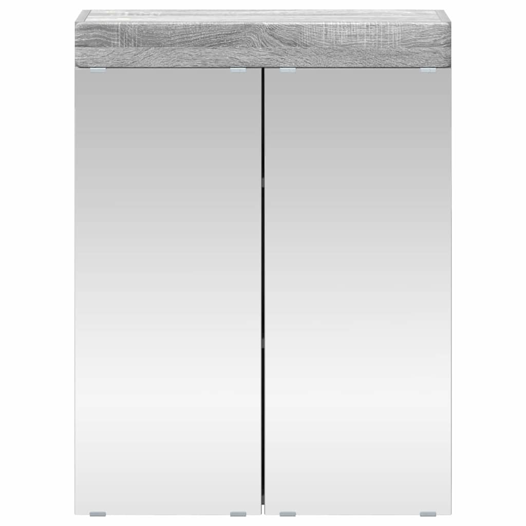 Badezimmerspiegelschrank TULUM Graues Sonoma 60 x 16,5 x 78 cm