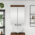 Badezimmerspiegelschrank TULUM Braun Eichen-Optik Holzwerkstoff