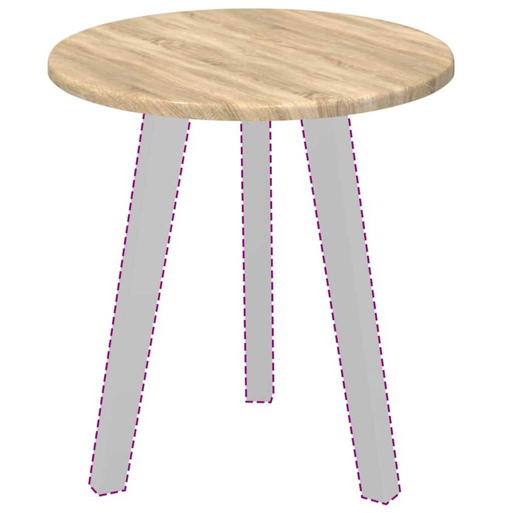 Tischplatte Sonoma-Eiche Ø 40 x 1,5 cm Holzwerkstoff