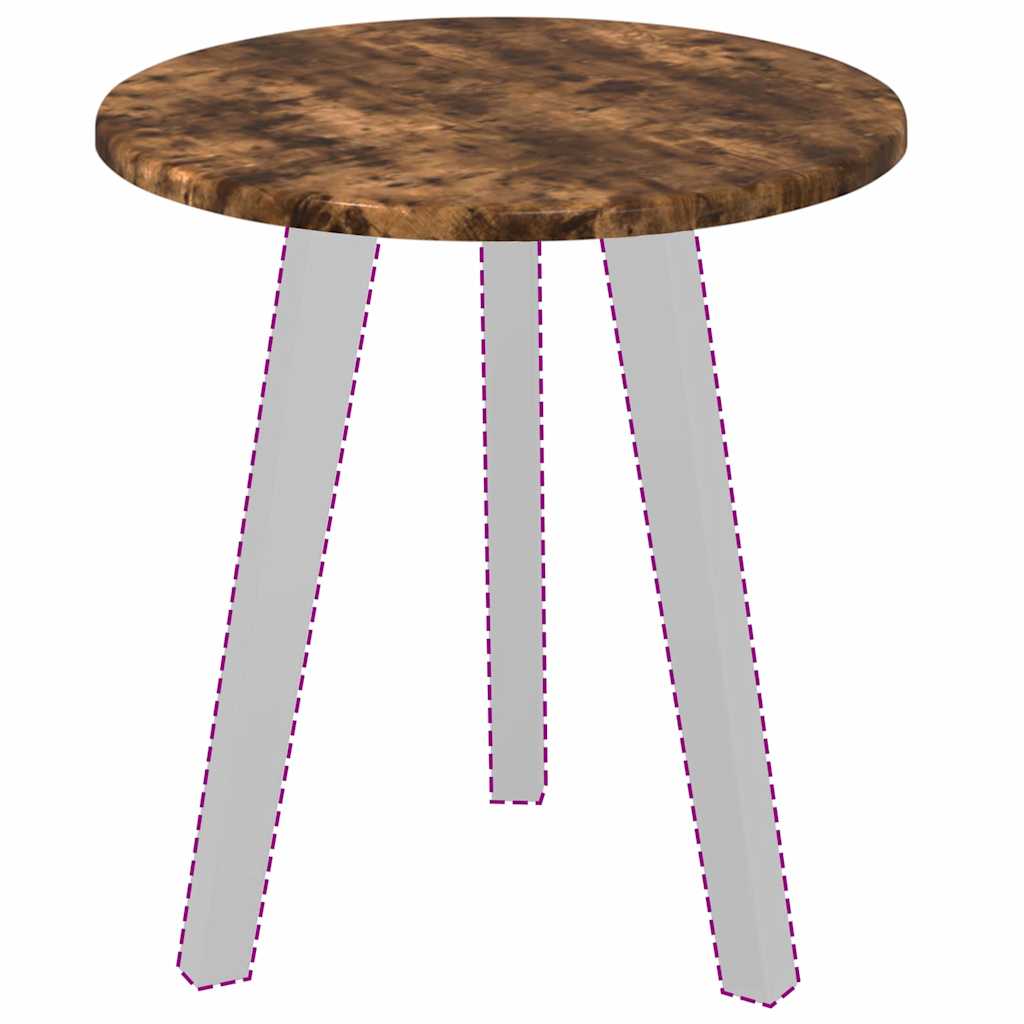 Tischplatte Räuchereiche Ø 40 x 1,5 cm Holzwerkstoff