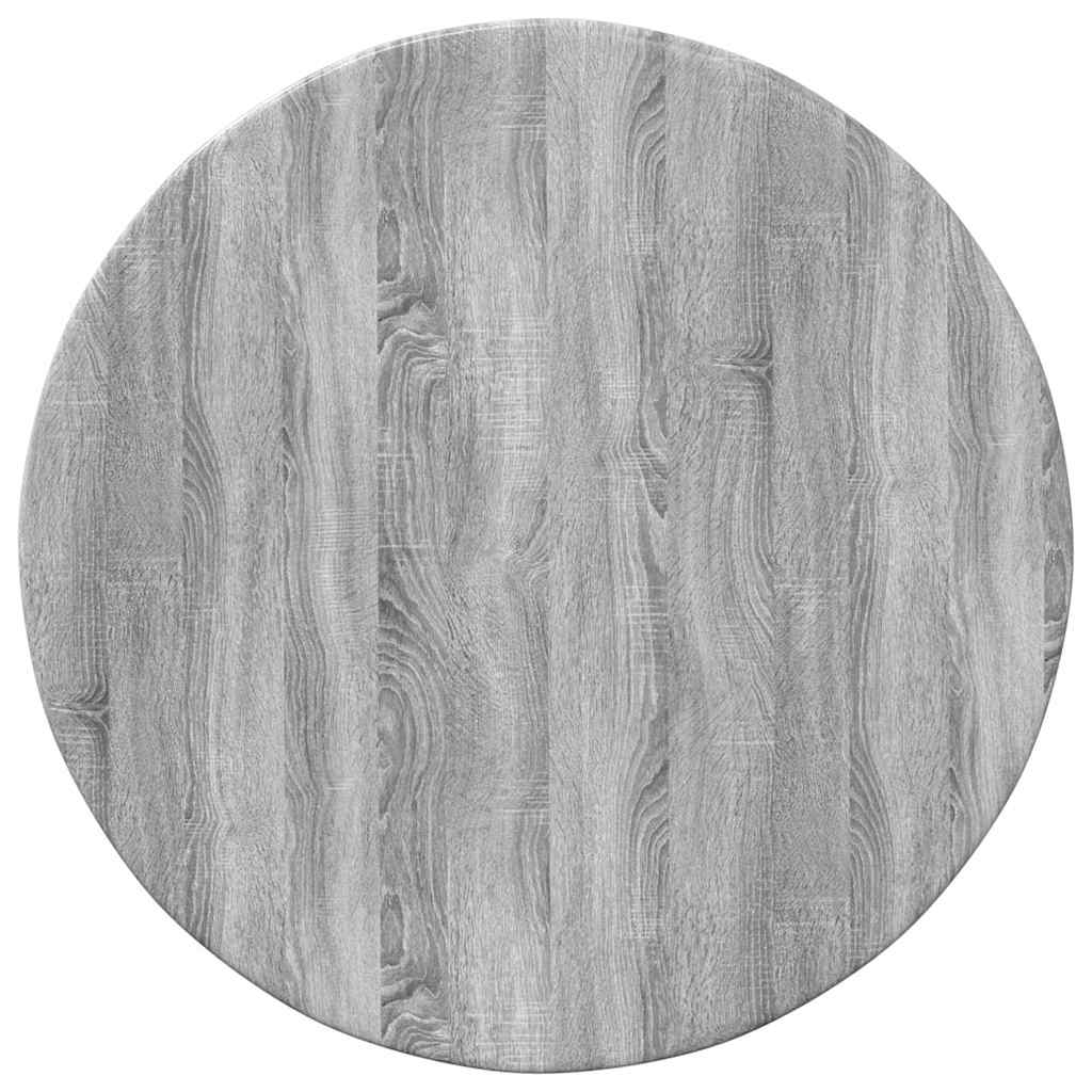 Tischplatte Grau Sonoma Ø 40 x 1,5 cm Holzwerkstoff