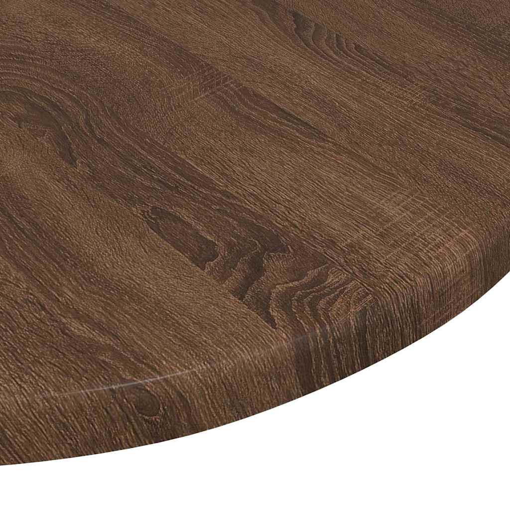 Tischplatte Braun Eichen-Optik Ø 40 x 1,5 cm Holzwerkstoff