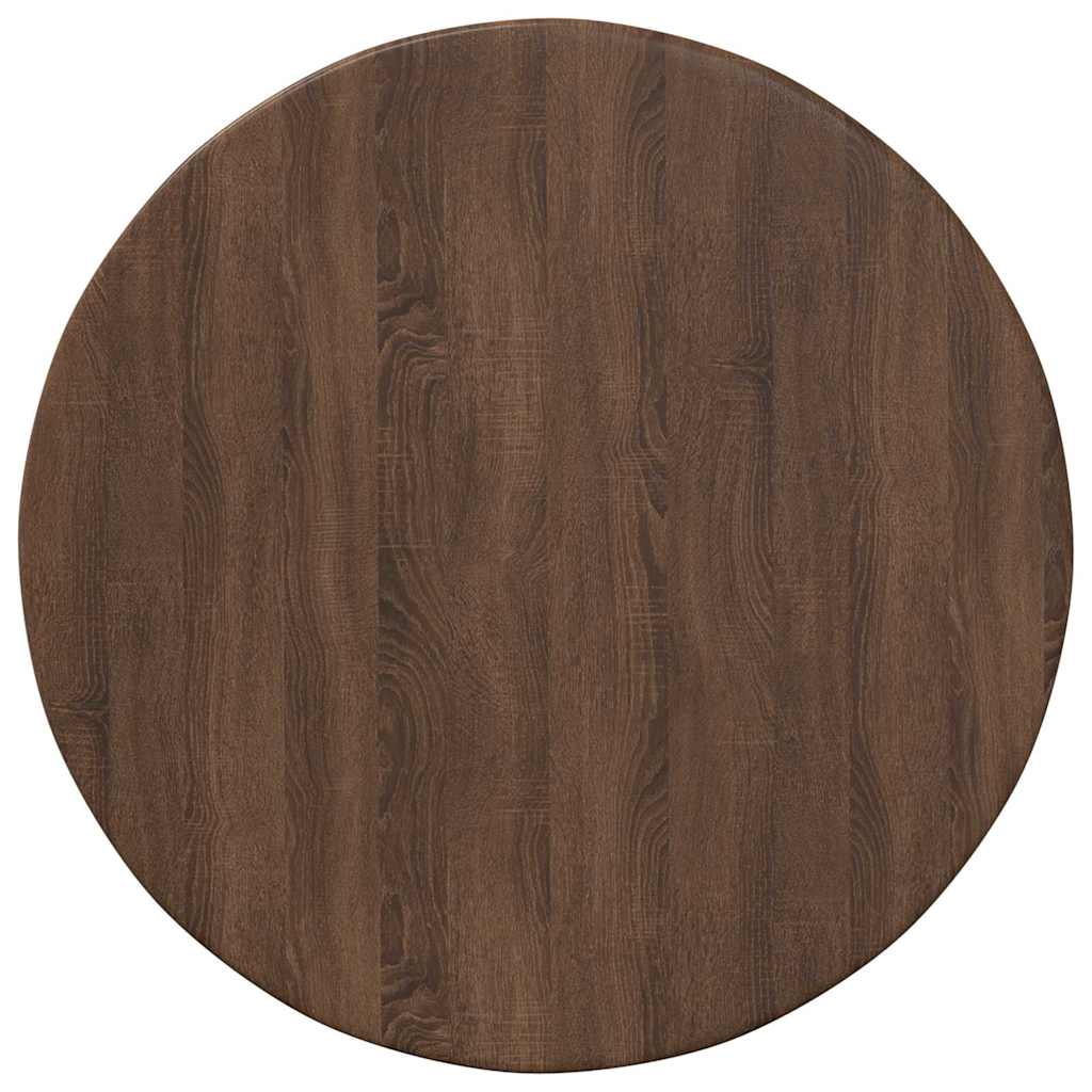 Tischplatte Braun Eichen-Optik Ø 40 x 1,5 cm Holzwerkstoff