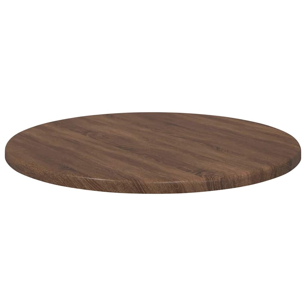 Tischplatte Braun Eichen-Optik Ø 40 x 1,5 cm Holzwerkstoff