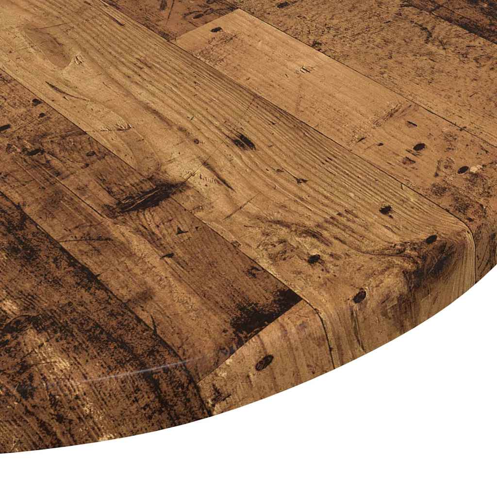 Tischplatte Altholz Ø 40 x 1,5 cm Holzwerkstoff