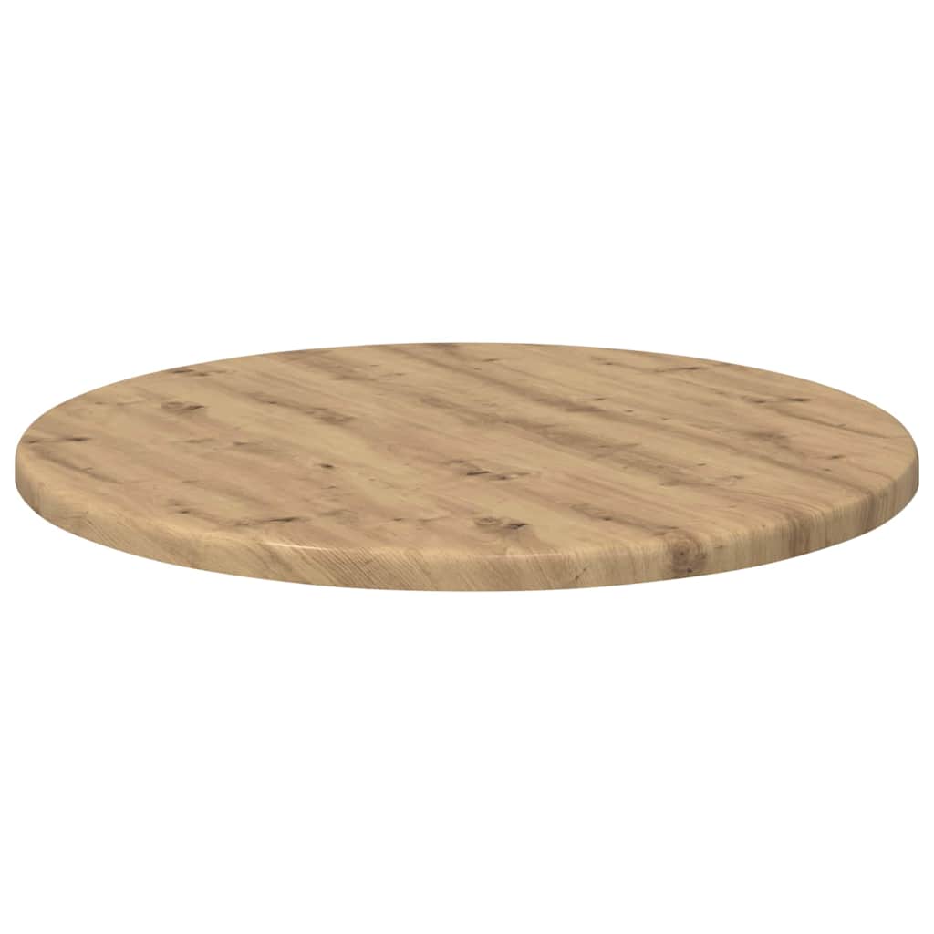 Tischplatte Artisan-Eiche Ø 40 x 1,5 cm Holzwerkstoff