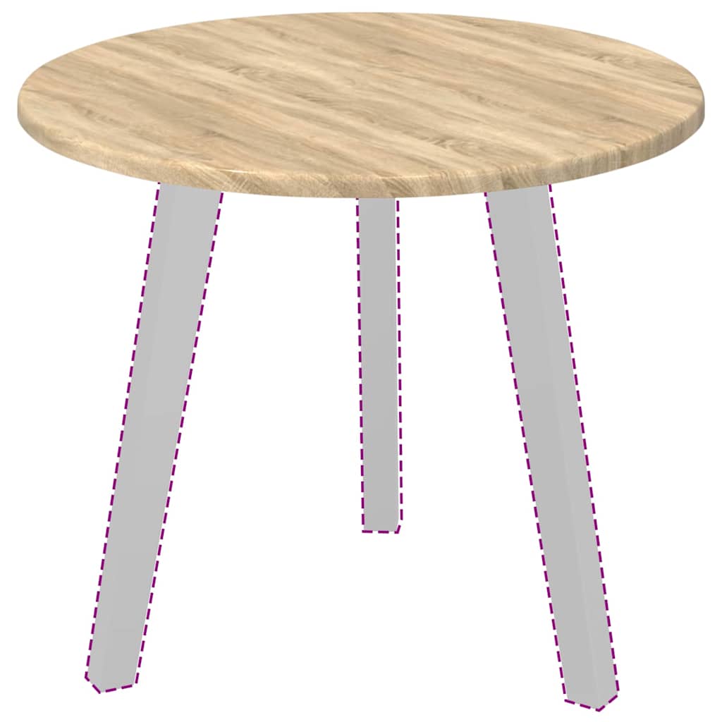 Tischplatte Sonoma-Eiche Ø 50 x 1,5 cm Holzwerkstoff