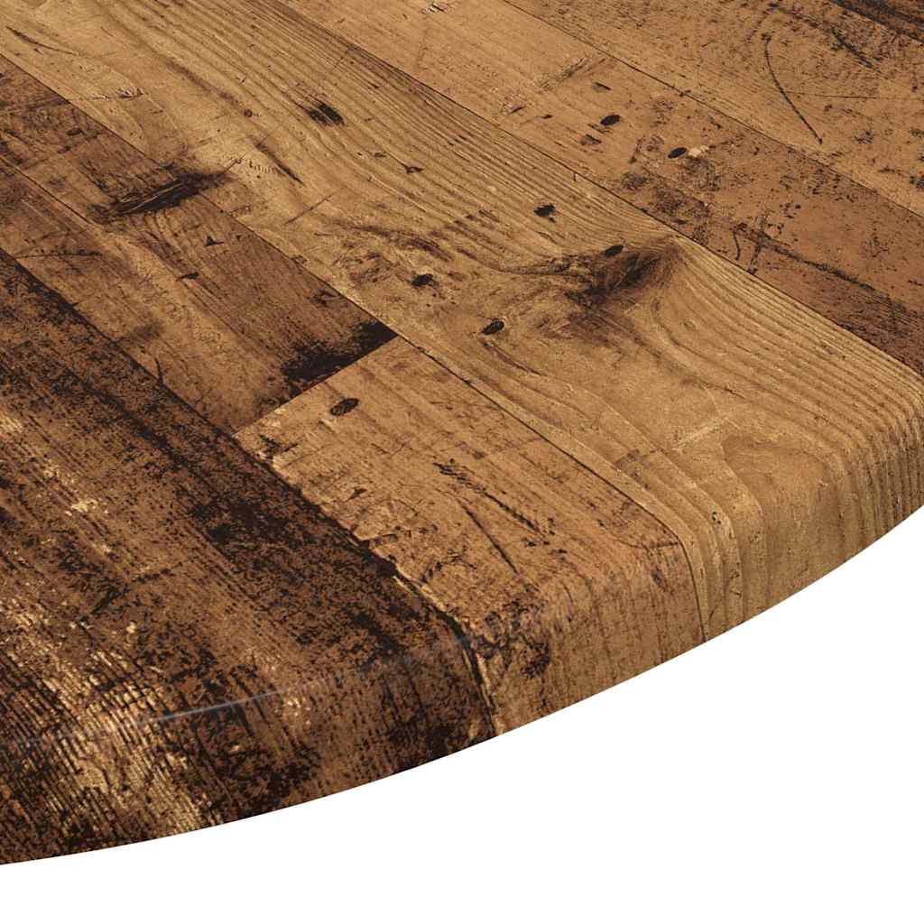 Tischplatte Altholz Ø 50 x 1,5 cm Holzwerkstoff