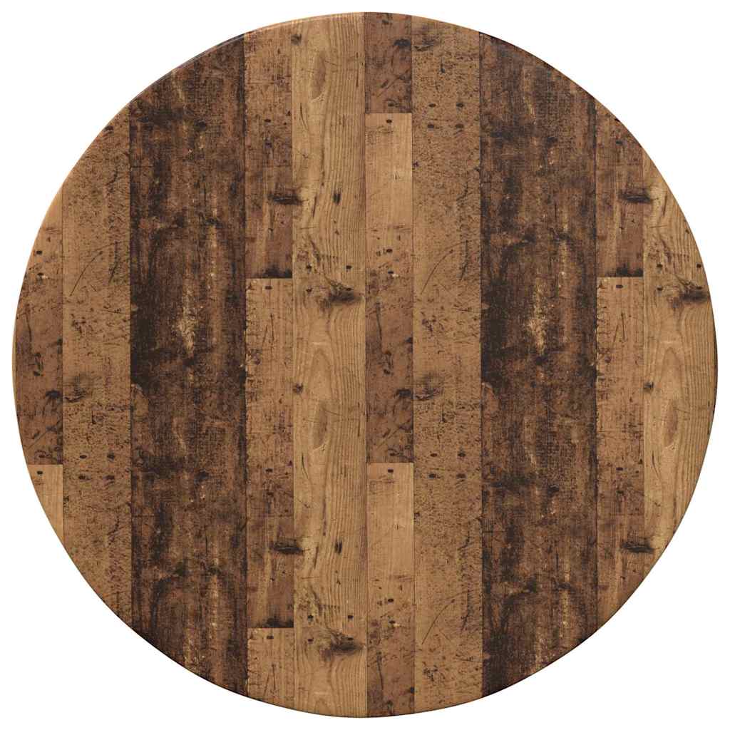 Tischplatte Altholz Ø 50 x 1,5 cm Holzwerkstoff