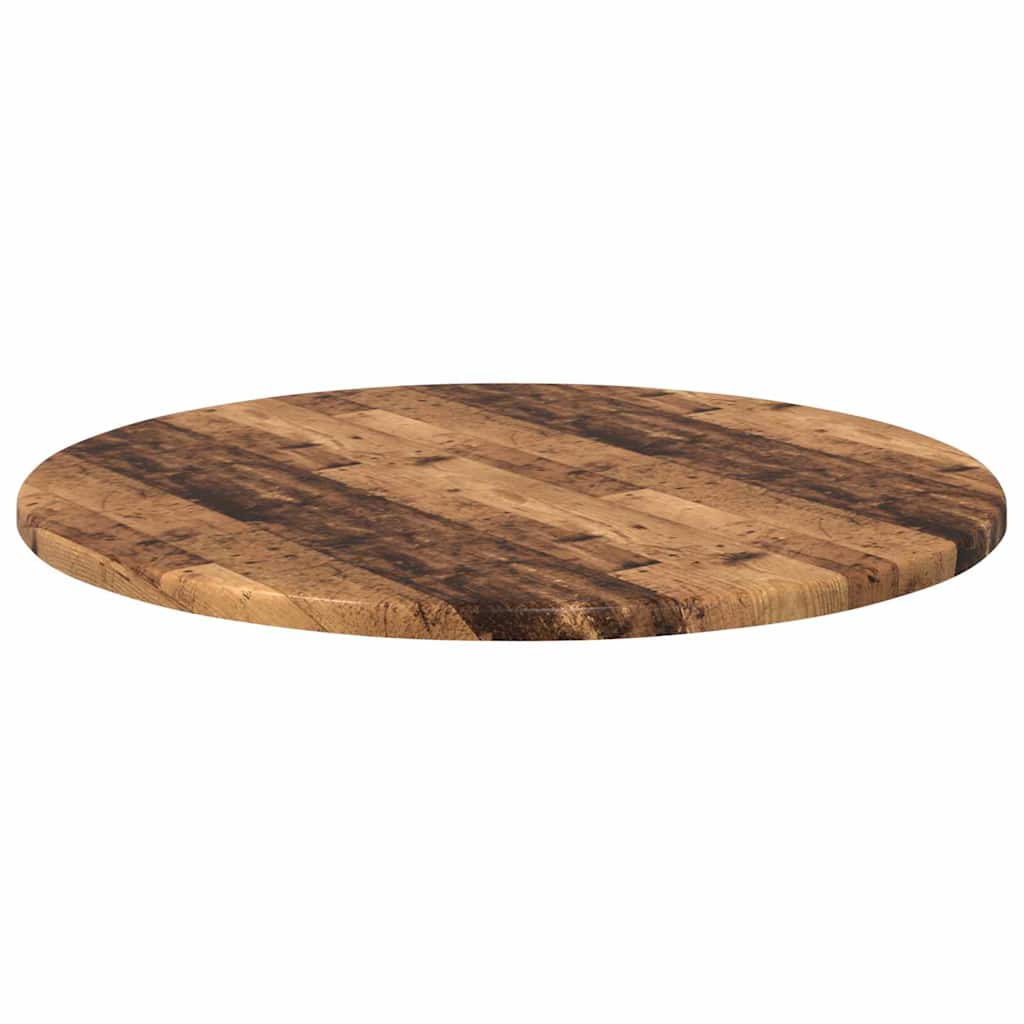 Tischplatte Altholz Ø 50 x 1,5 cm Holzwerkstoff