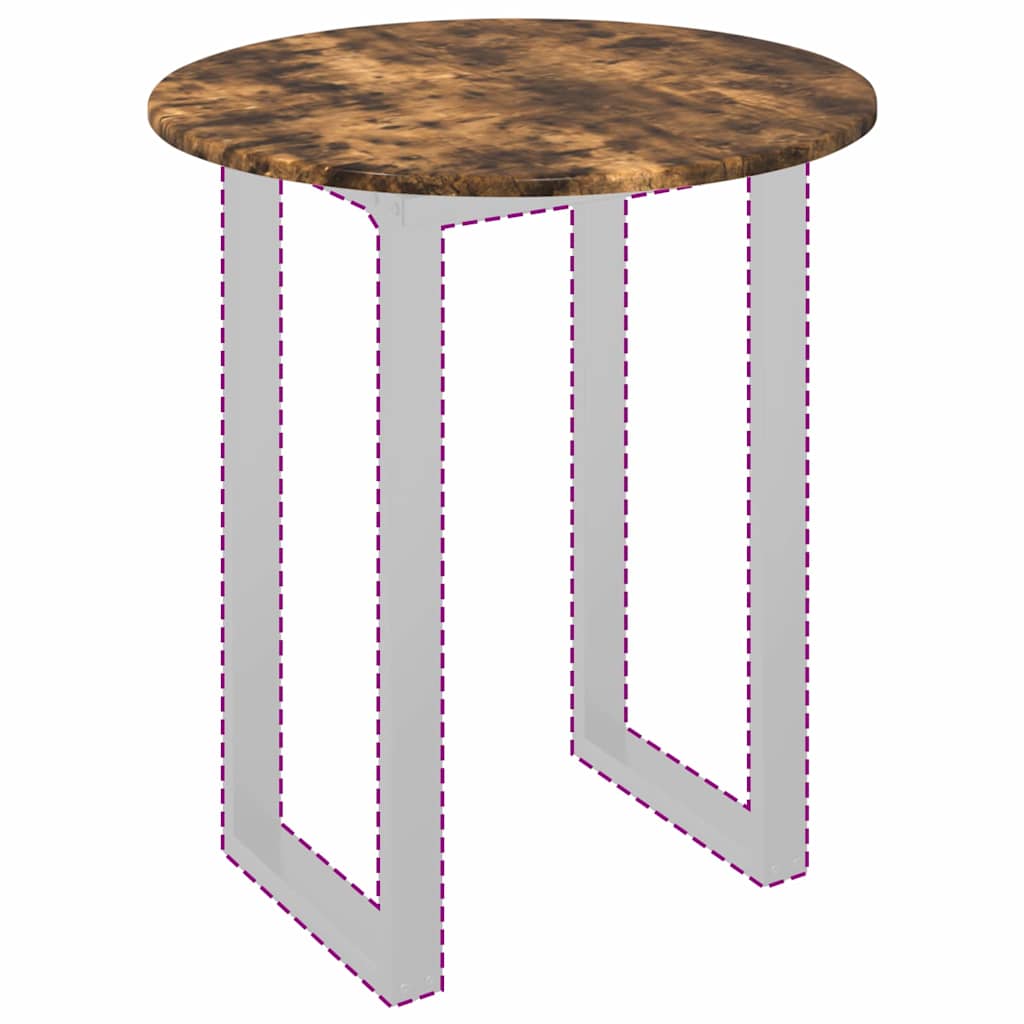 Tischplatte Räuchereiche Ø 60 x 1,5 cm Holzwerkstoff