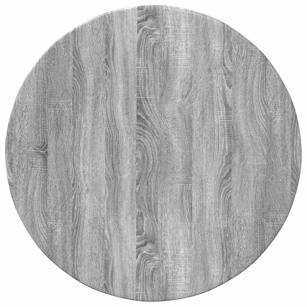 Tischplatte Grau Sonoma Ø 60 x 1,5 cm Holzwerkstoff