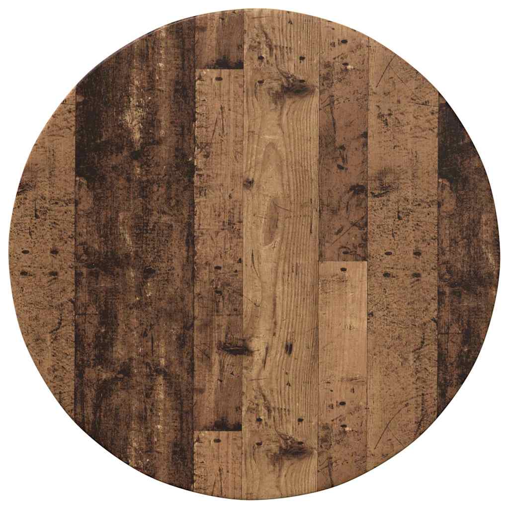 Tischplatte Altholz Ø 60 x 1,5 cm Holzwerkstoff
