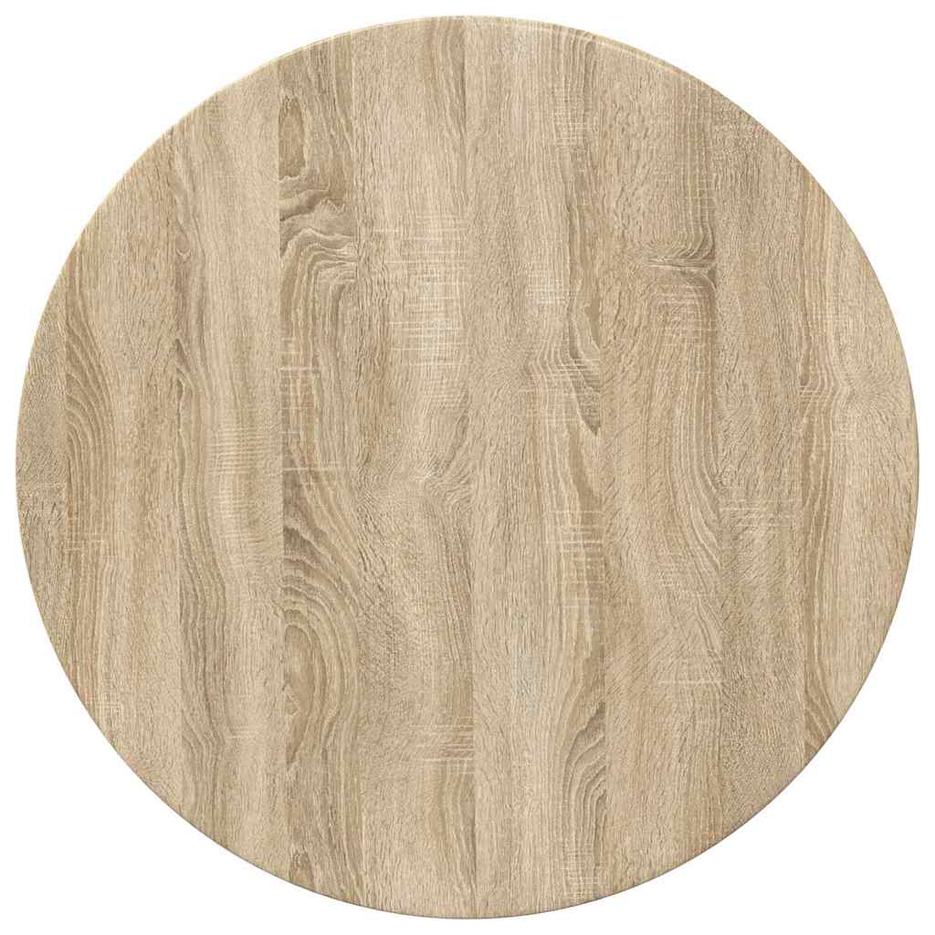 Tischplatte Sonoma-Eiche Ø 70 x 1,5 cm Holzwerkstoff