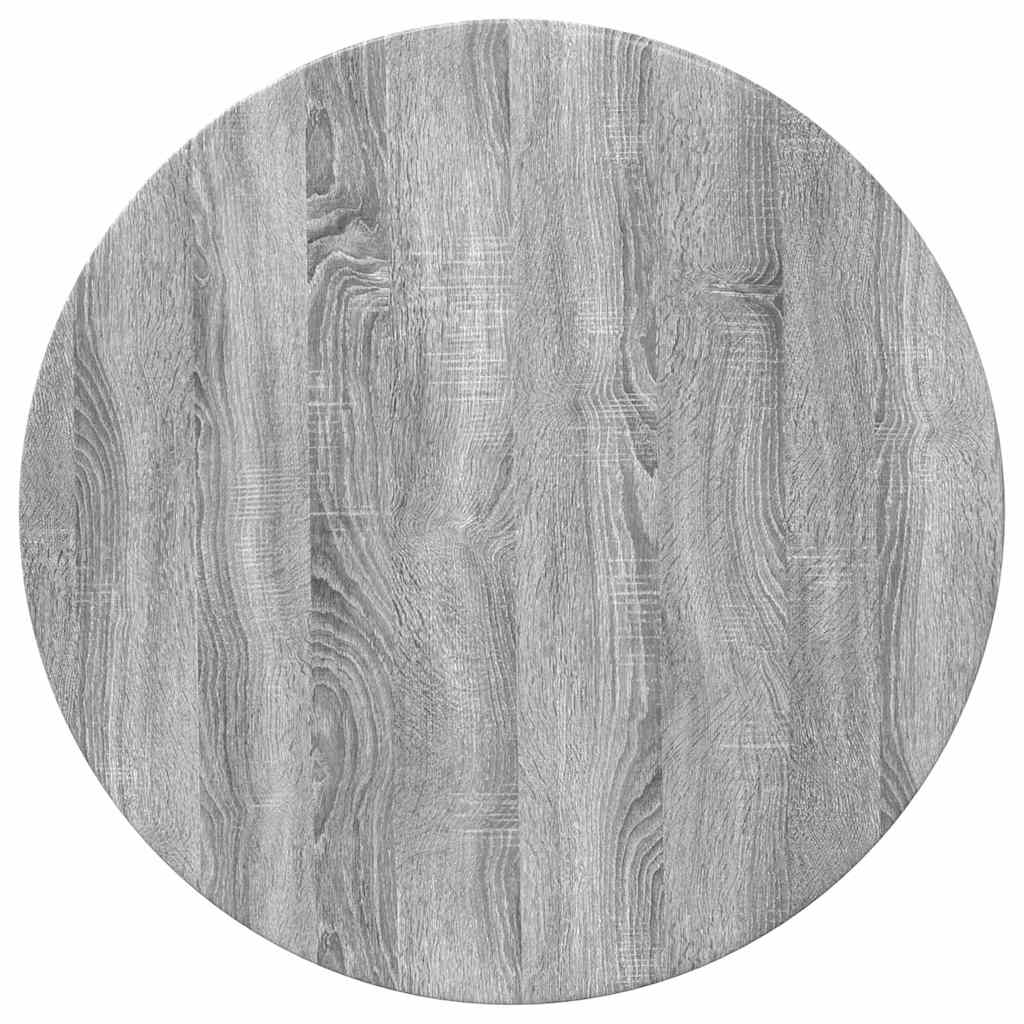 Tischplatte Grau Sonoma Ø 70 x 1,5 cm Holzwerkstoff