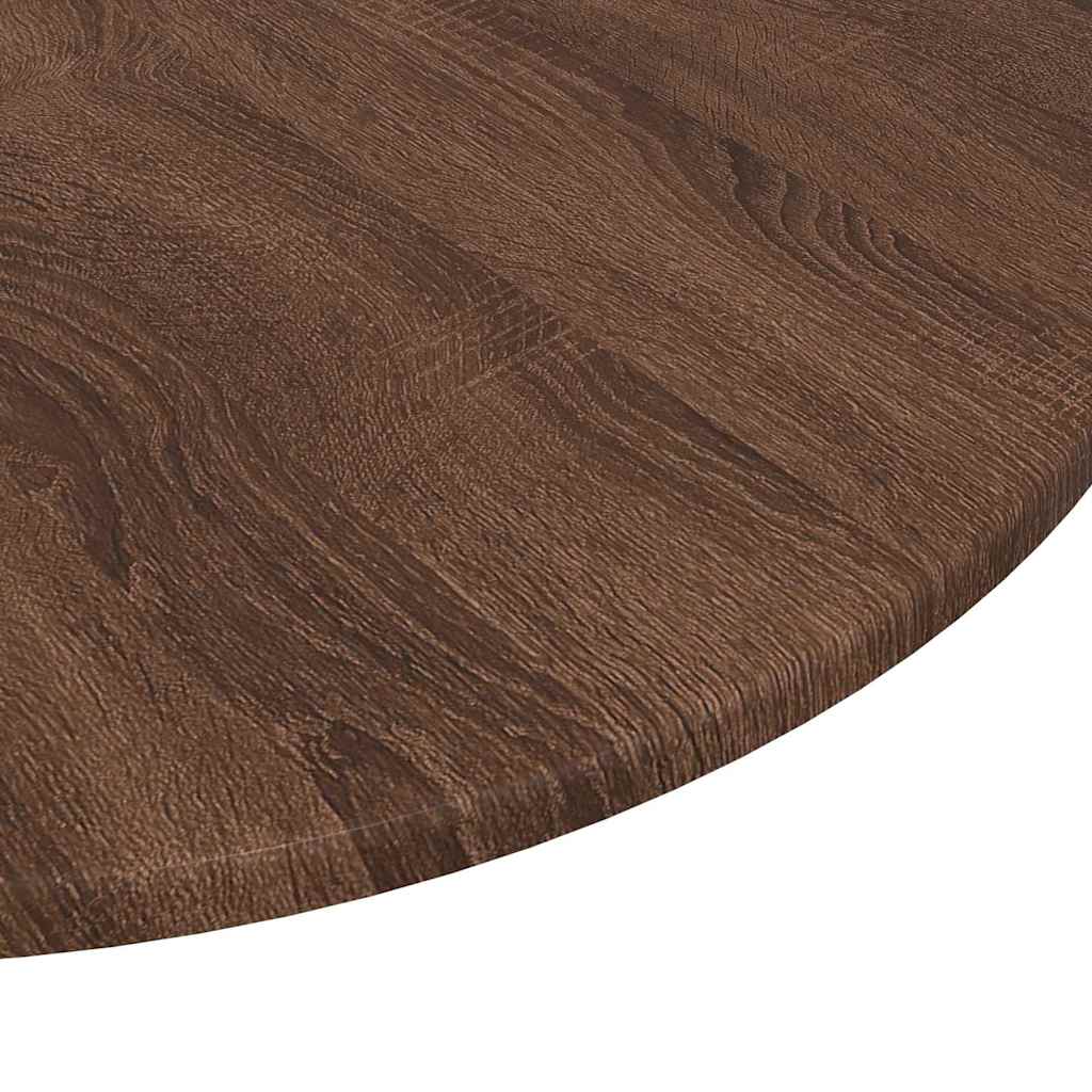 Tischplatte Braun Eichen-Optik Ø 70 x 1,5 cm Holzwerkstoff