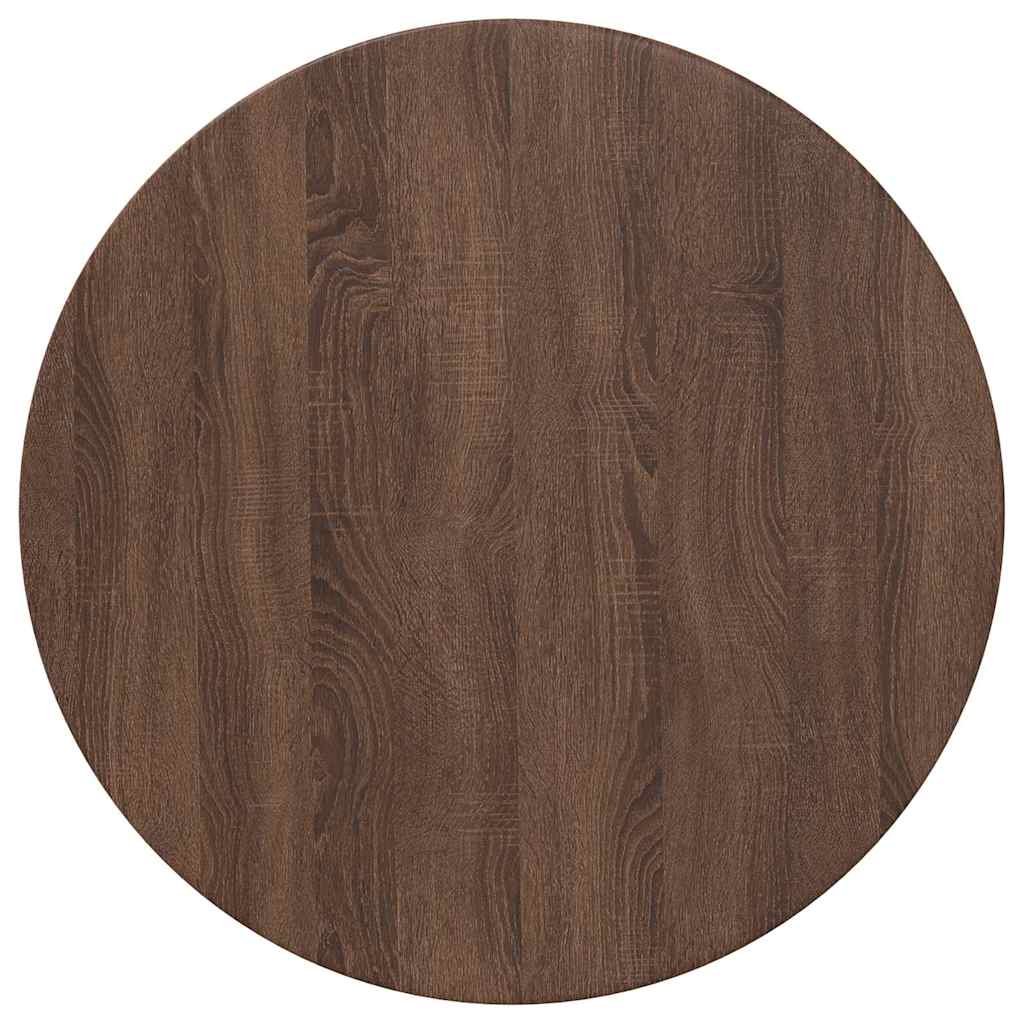 Tischplatte Braun Eichen-Optik Ø 70 x 1,5 cm Holzwerkstoff