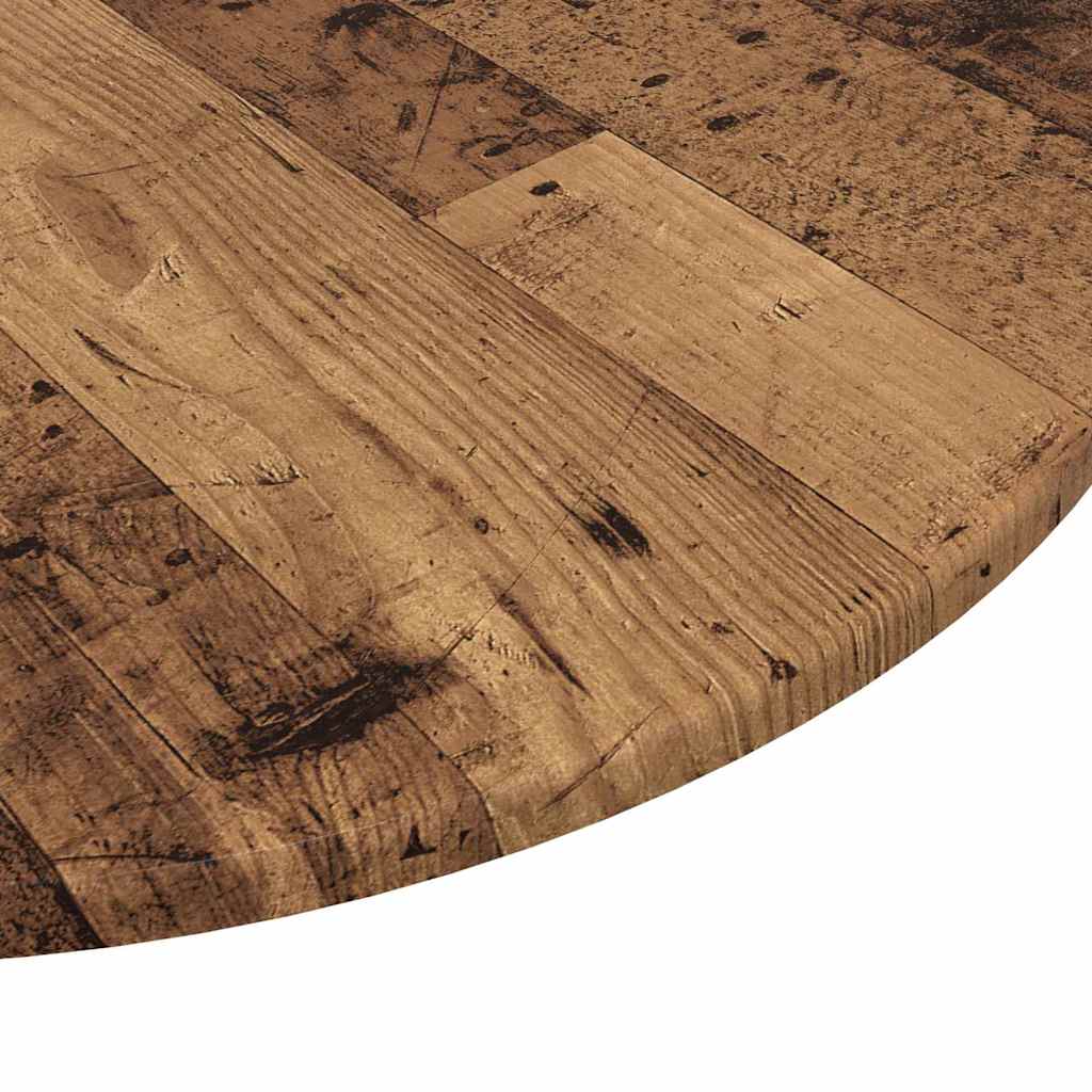 Tischplatte Altholz Ø 70 x 1,5 cm Holzwerkstoff
