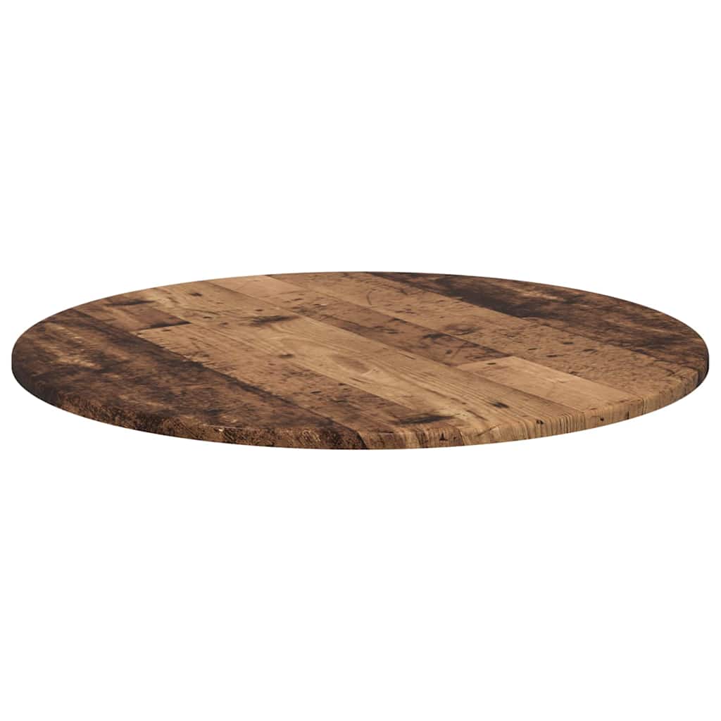 Tischplatte Altholz Ø 70 x 1,5 cm Holzwerkstoff