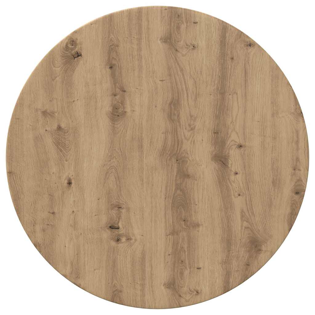 Tischplatte Artisan-Eiche Ø 70 x 1,5 cm Holzwerkstoff