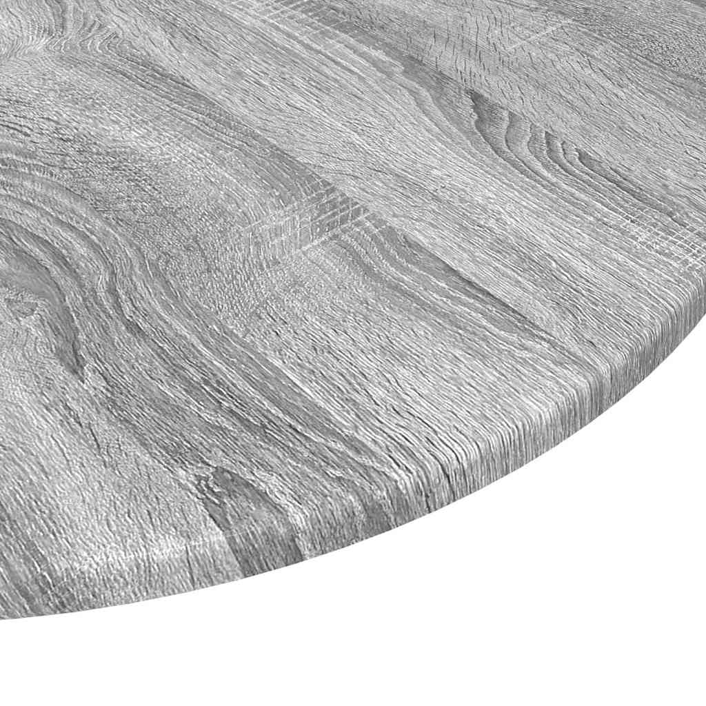 Tischplatte Grau Sonoma Ø 80 x 1,5 cm Holzwerkstoff