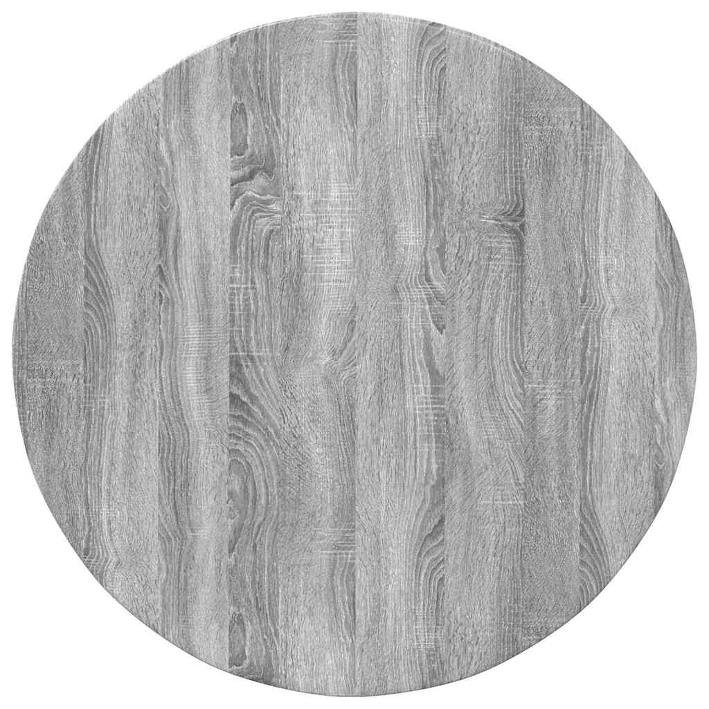 Tischplatte Grau Sonoma Ø 80 x 1,5 cm Holzwerkstoff