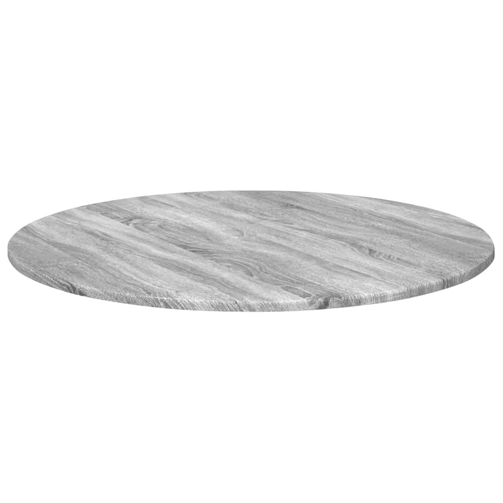 Tischplatte Grau Sonoma Ø 80 x 1,5 cm Holzwerkstoff