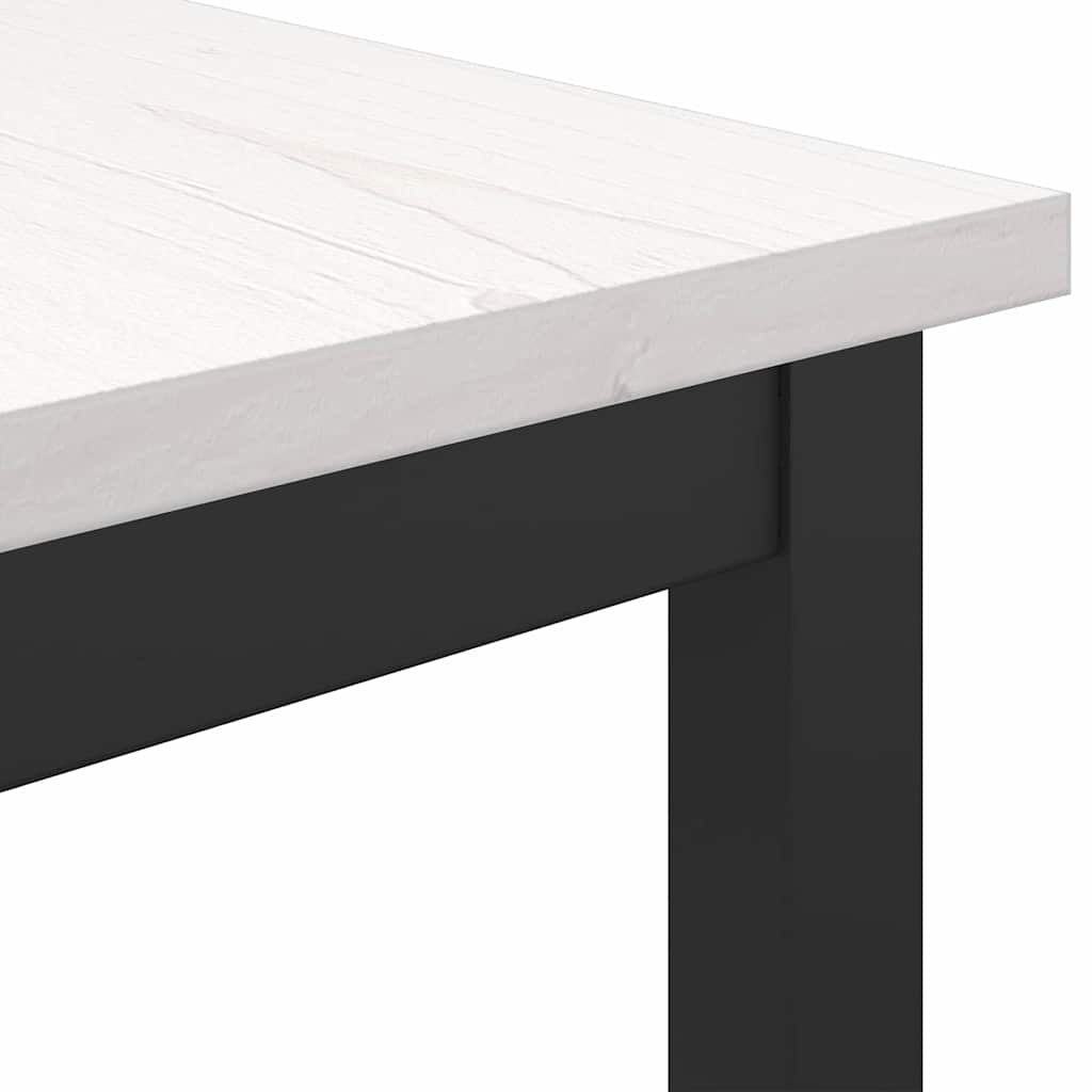 Tisch Weiß 100 x 50 x 77 cm Ingenieure Holz und Stahl