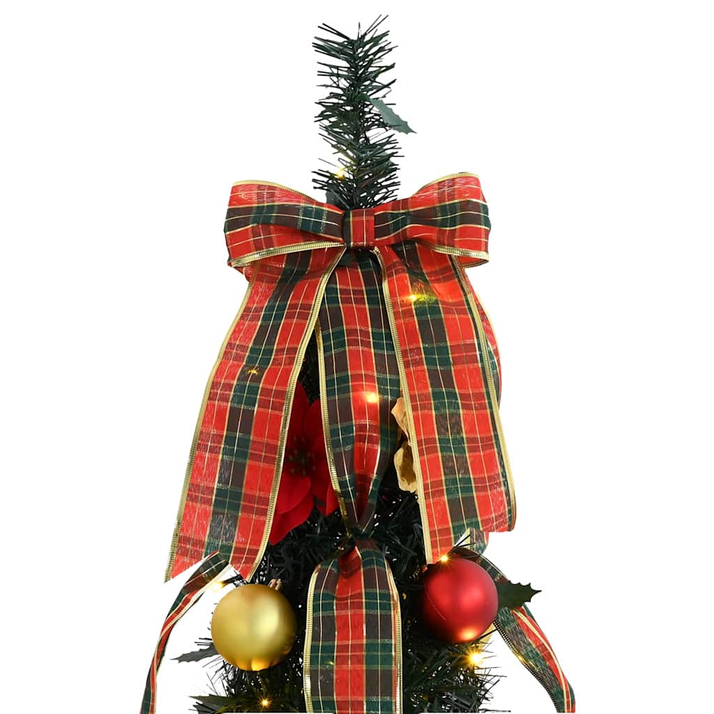 Künstlicher Weihnachtsbaum mit 50 LEDs Grün 125 cm PVC