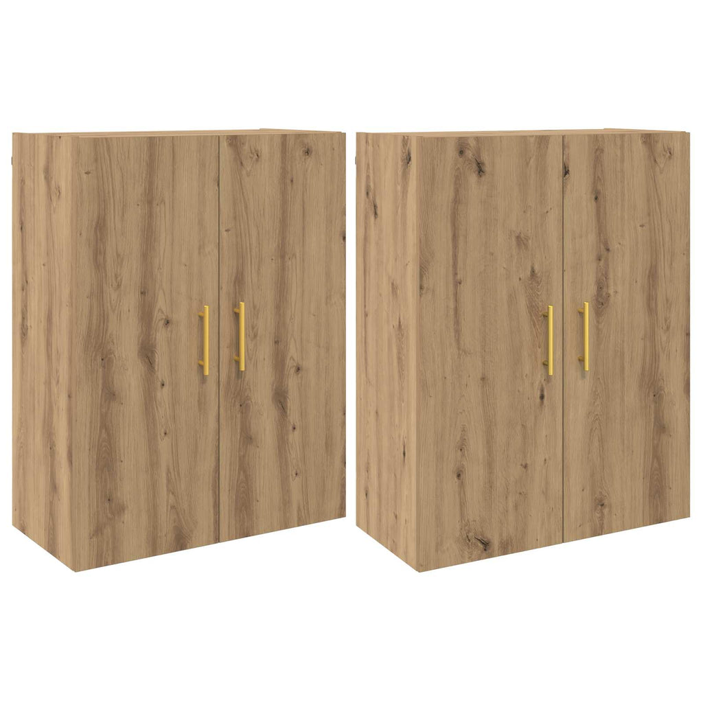 Wandschrank 2 pcs Artisan-Eiche 69,5 x 34 x 90 cm Holzwerkstoff